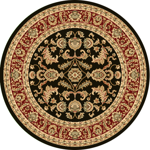 JULIA CIRCLE 500 BLACK/RED - Toowoomba Rugs