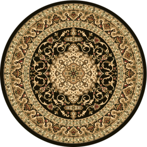 Julia Black Rug Traditional Round.png