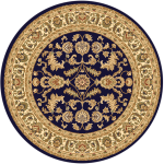 Julia Navy Cream Rug Traditional Round.png