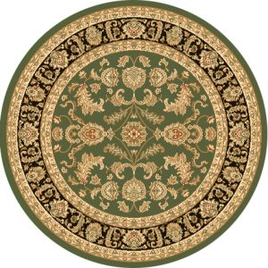 Julia Green Black Rug Traditional Round.png